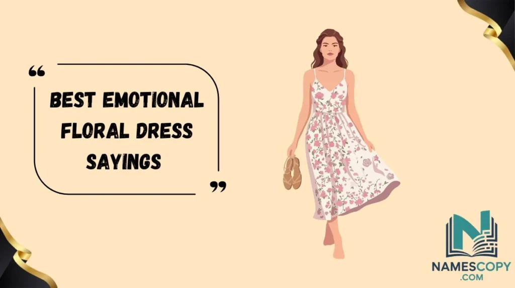 Best Emotional Floral Dress Sayings 