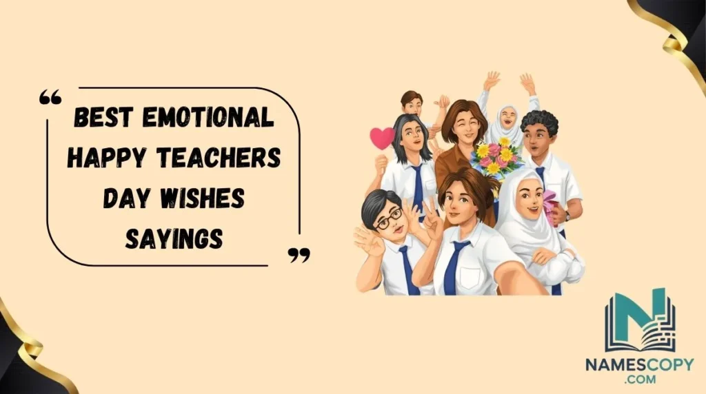 Best Emotional Happy Teachers Day Wishes Sayings