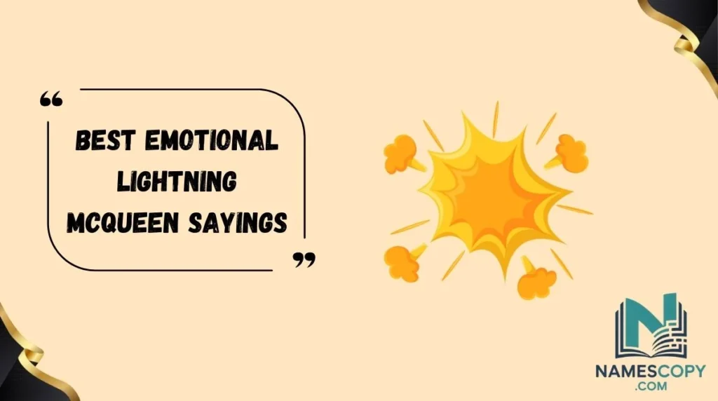 Best Emotional Lightning McQueen Sayings