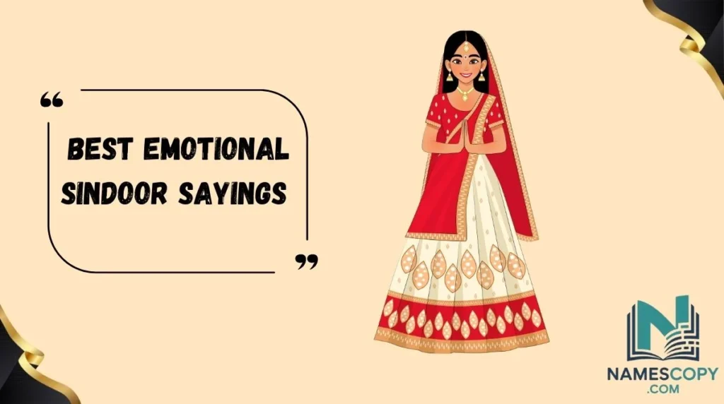 Best Emotional Sindoor Sayings