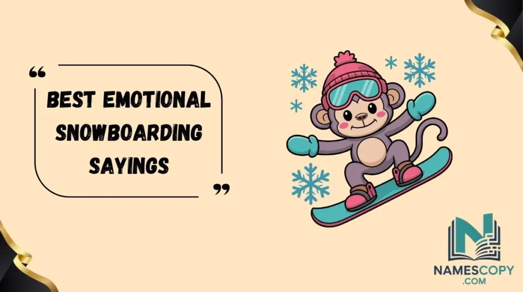 Best Emotional Snowboarding Sayings