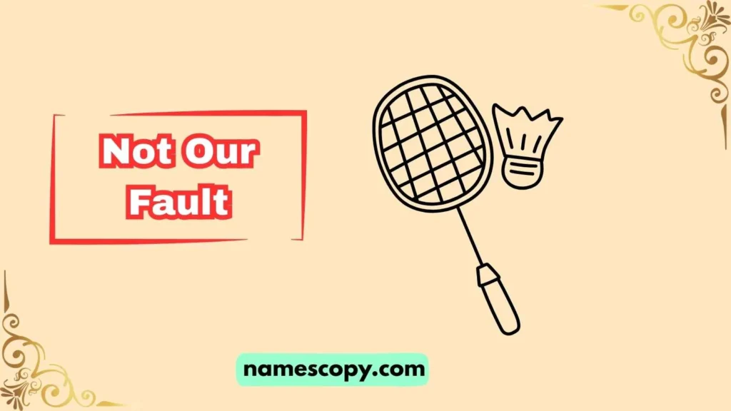 Funny Badminton Team Names