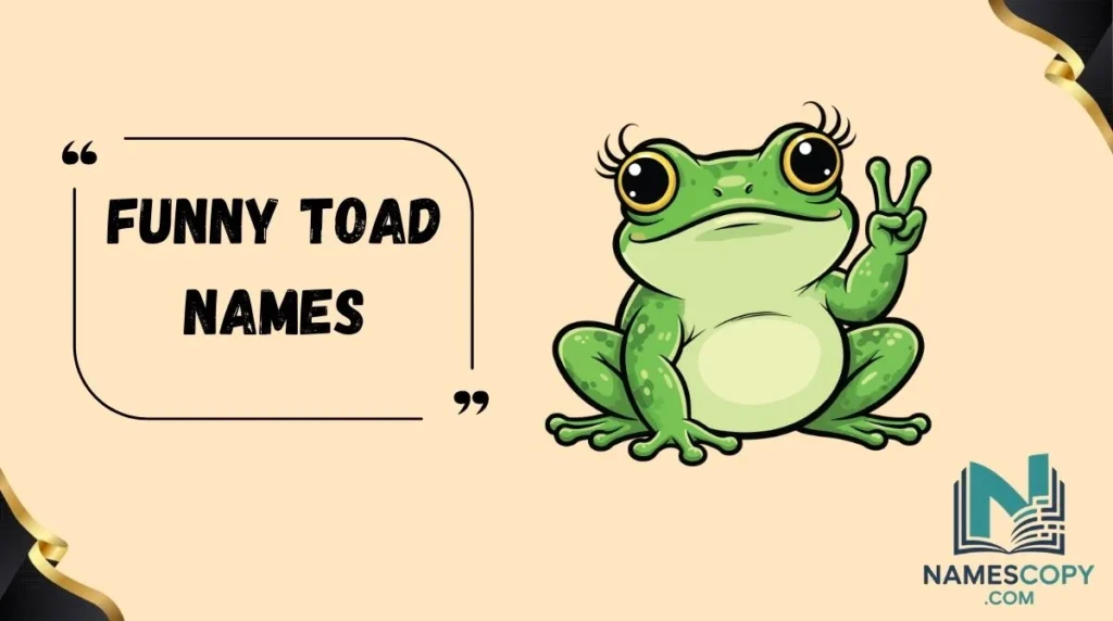 Funny Toad Names