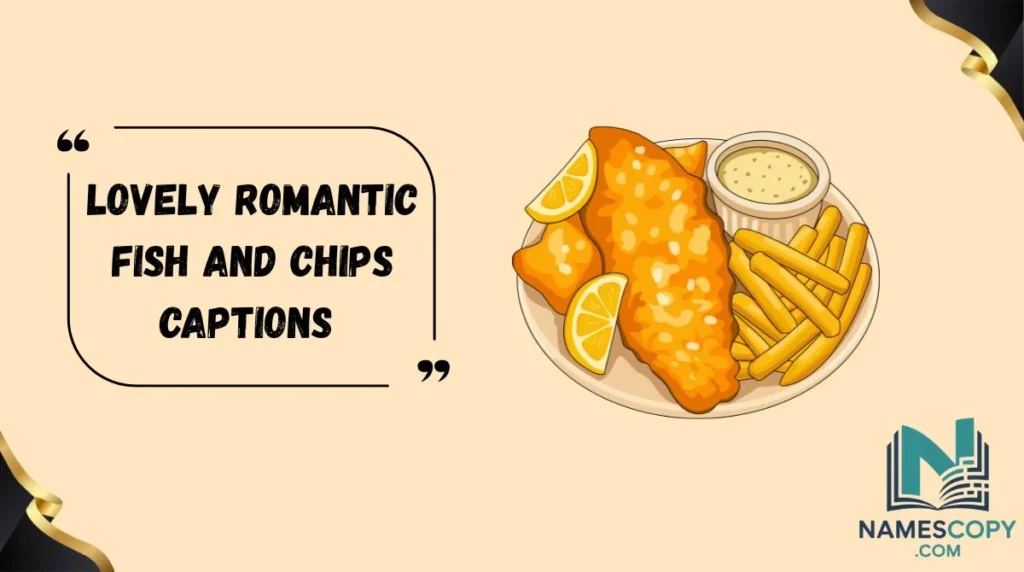 Lovely Romantic Fish and Chips Captions