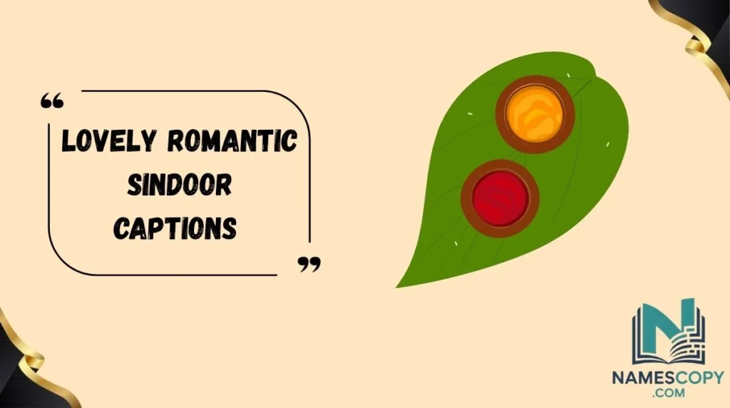 Lovely Romantic Sindoor Captions