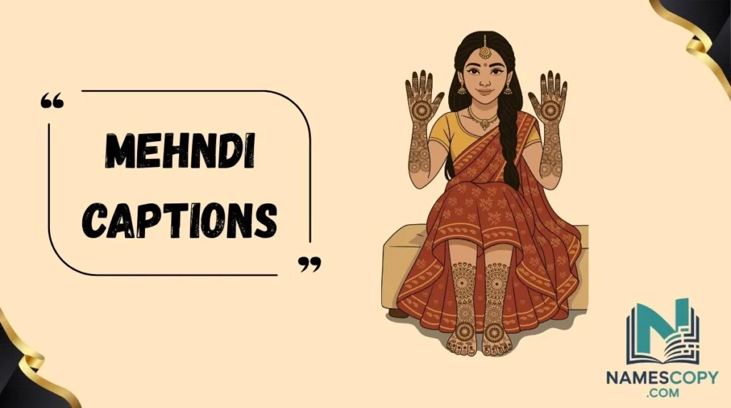 Mehndi Captions