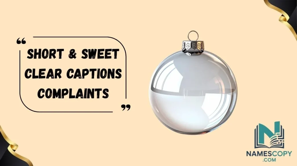 Short & Sweet Clear Captions Complaints