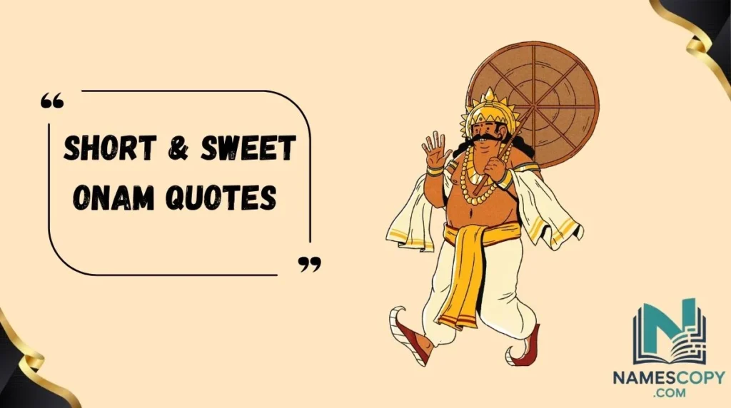 Short & Sweet Onam Quotes