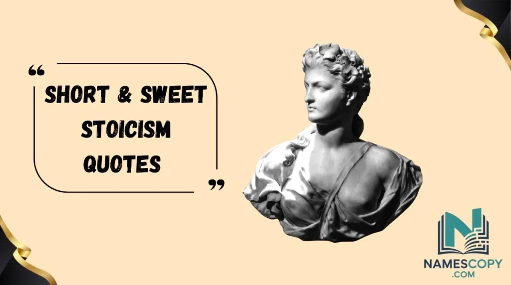 Short & Sweet Stoicism Quotes 