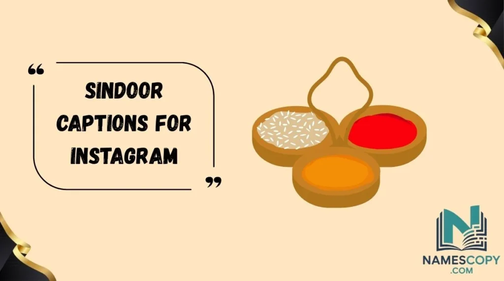 Sindoor Captions for Instagram