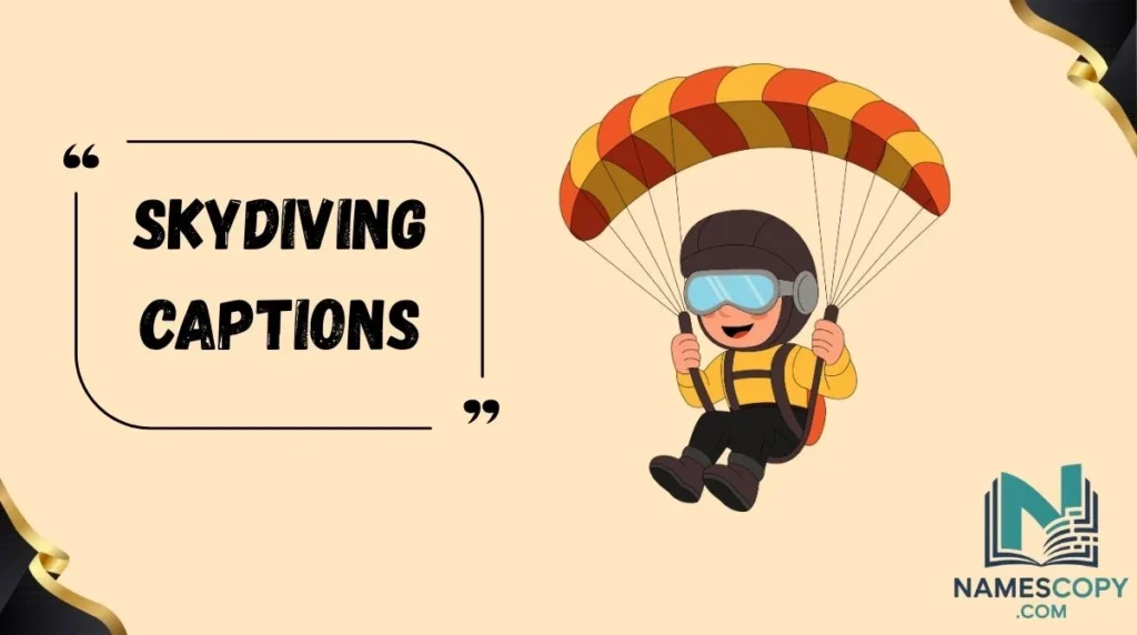 Skydiving Captions