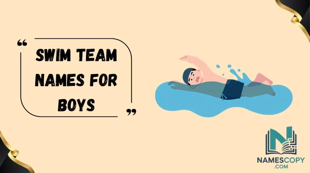 Swim Team Names for Boys