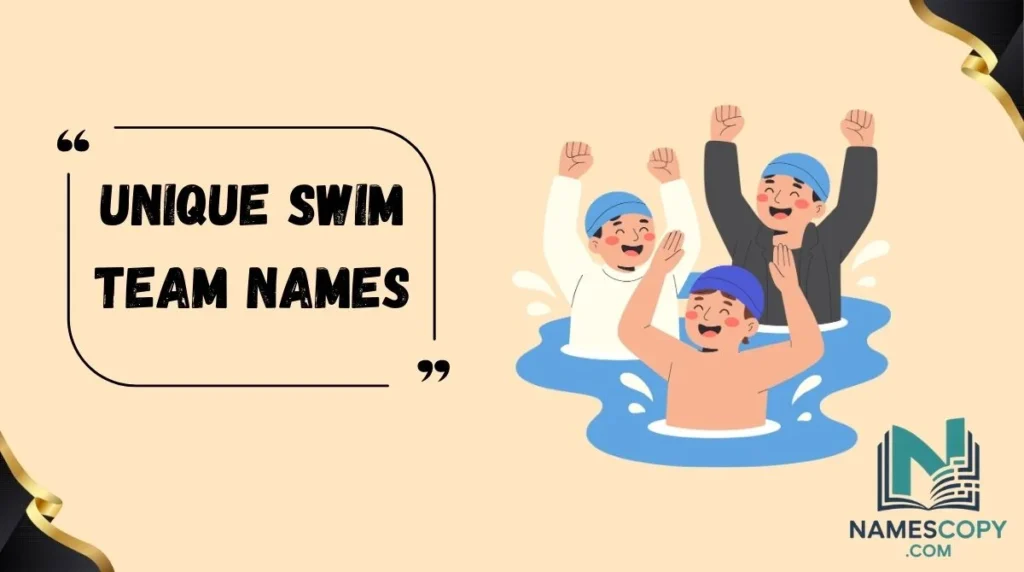 Unique Swim Team Names