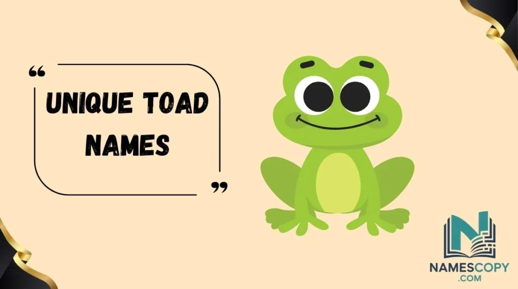 Unique Toad Names