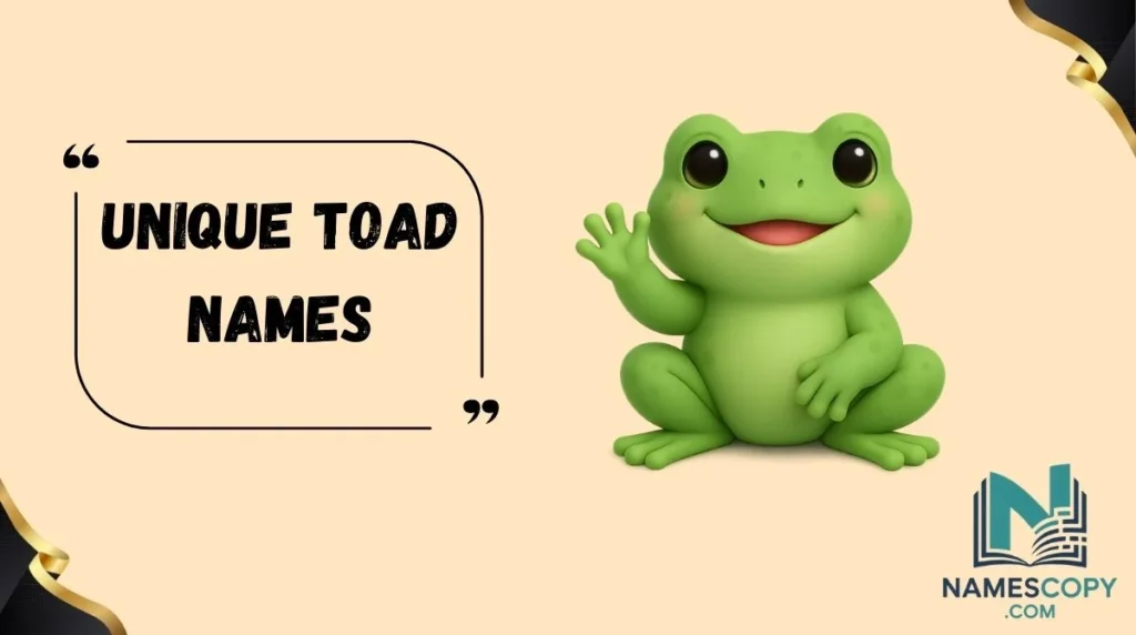 Unique Toad Names